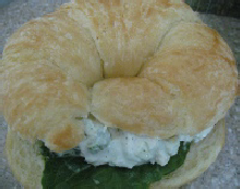 Try our scrumptious chicken salad croissant!  
