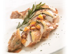 Have a savory country meal with our delicious ham stuffed chicken breasts!  
