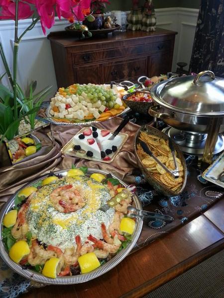 Impress your guest with a sumptuous spread of fine foods to choose from! 