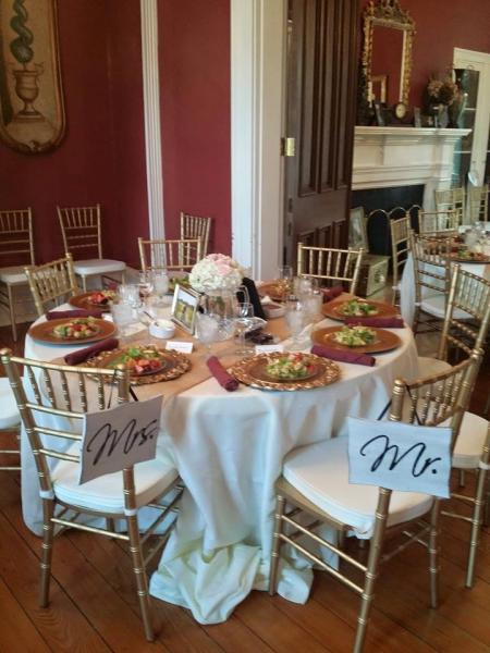 Terri's catering at the wedding at The Glen Willis House. 